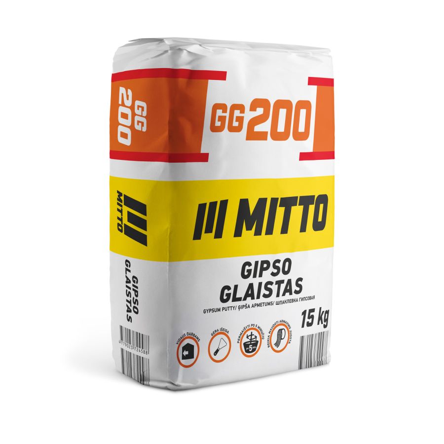 Gipso glaistas MITTO GG200, 15 kg
